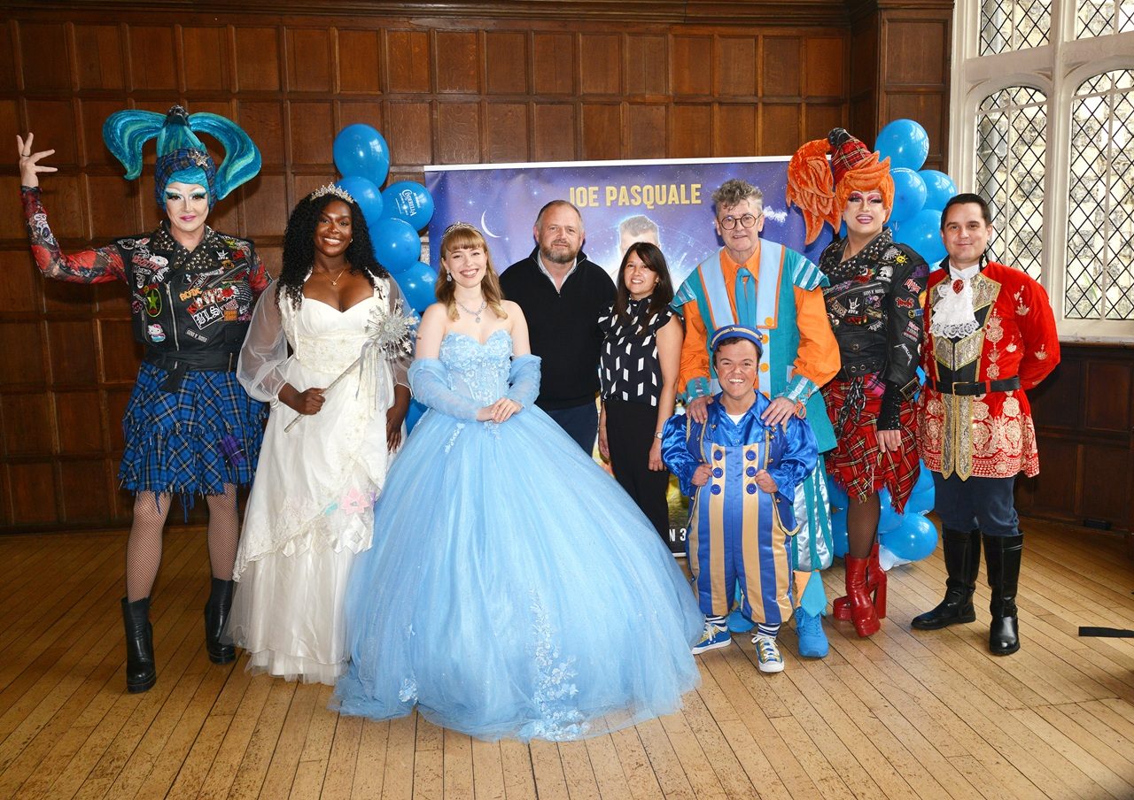 Cinderella cast with the Archers Travel team at the press launch