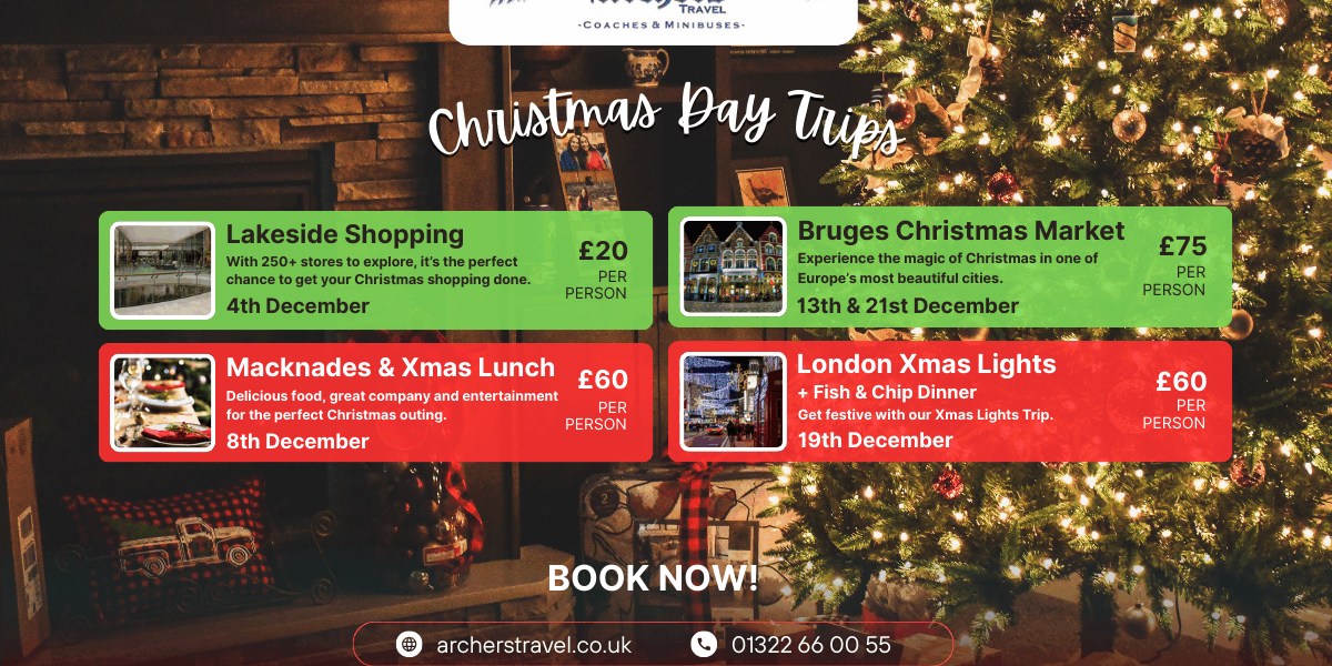 christmas coach day trips